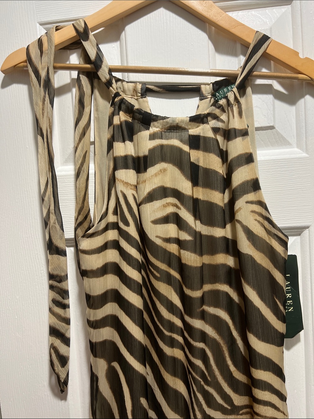 LAST CHANCE🧾 Ralph Lauren Zebra Print Maxi Dress; NWT; Buy 2 @ $50 Sale!! - Picture 6 of 13